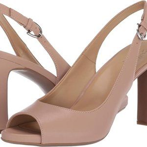 Naturalizer Womens Grace Barely Nude Slingback Heels 6 M
